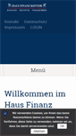 Mobile Screenshot of hausfinanzkontor.de